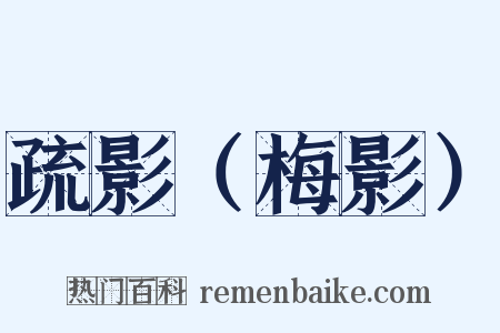 疏影（梅影）是什么意思的图片